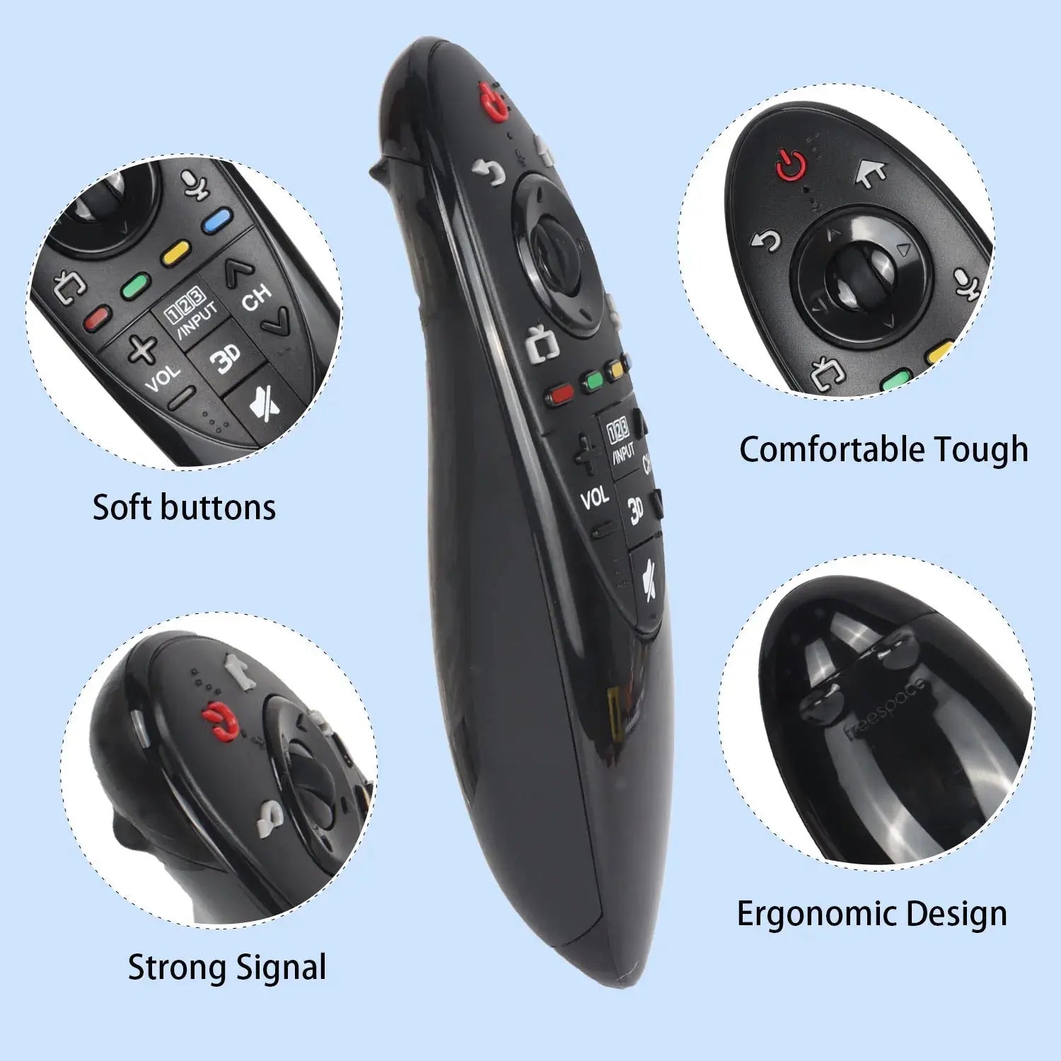 AN-MR500G ANMR500G New Remote Control Compatible With LG Smart TV 39LB6500 42LB6300 47LB6350 49UB8500UA No Voice Function - Magic Remotes