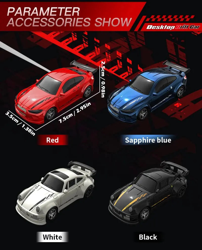 2025 New Kf20 1:64 Drift Rc Car Four-wheel remote-controlled racing car Full proportions Desk Competition Toy Boys Ideal gifts. Magic Remotes