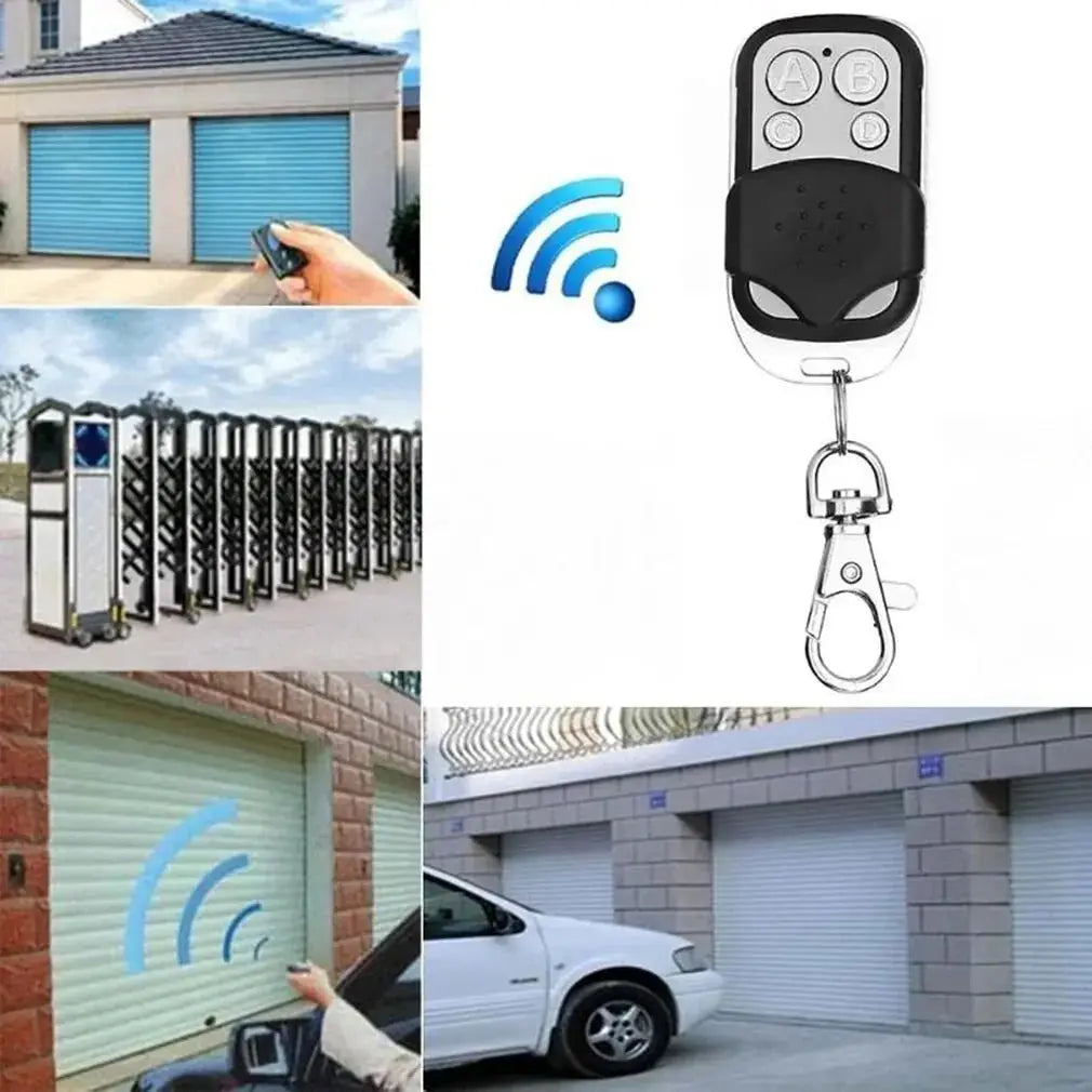 433MHz 4Button ABCD/Lock Unlock Remote Control Metal Push Button Transmitter Universal 4 Buttons Garage Door Opener Remote Magic Remotes