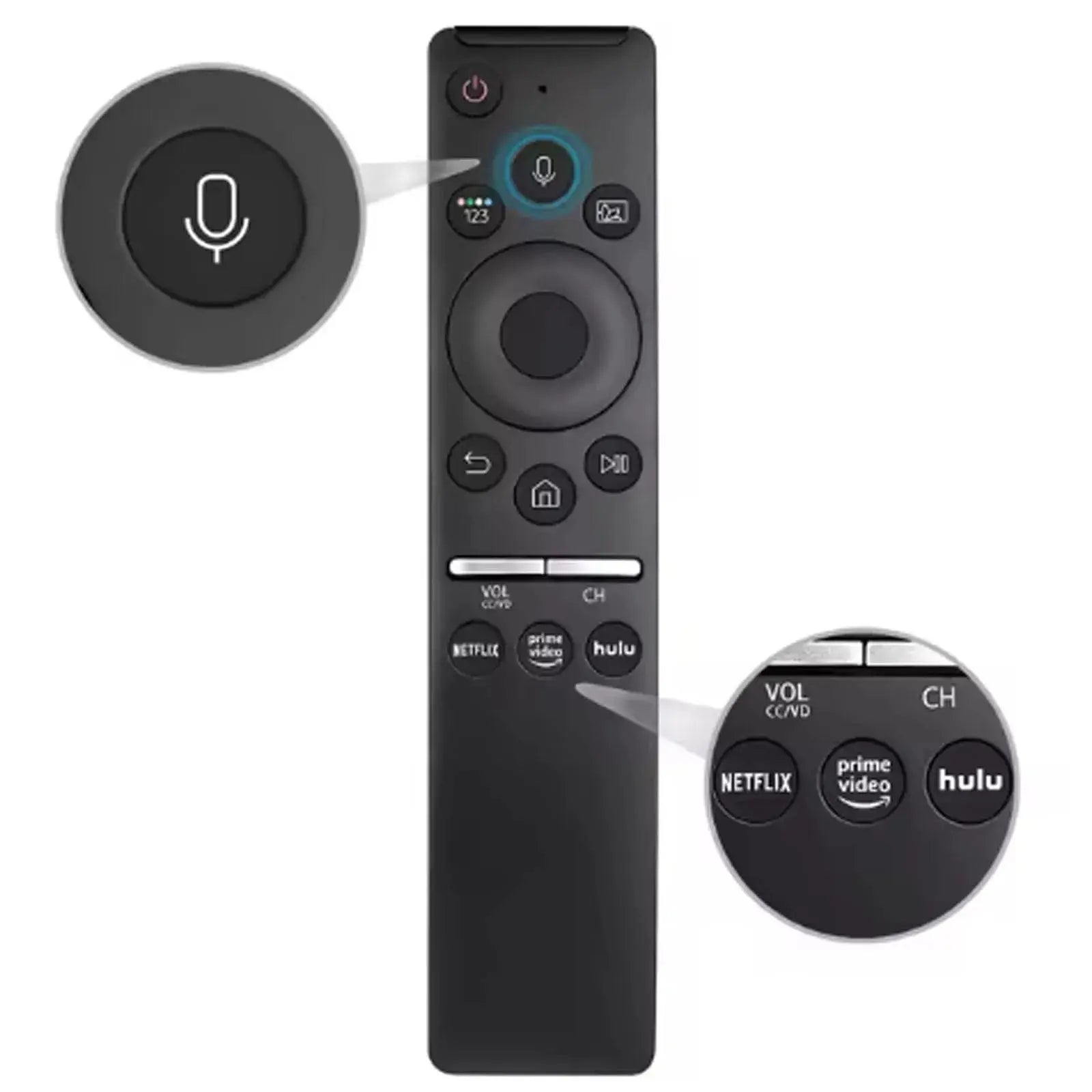 Universal BN59 Replacement Voice Remote Control for Samsung Smart TV with Voice Function Compatible with QLED LED LCD Models Magic Remotes