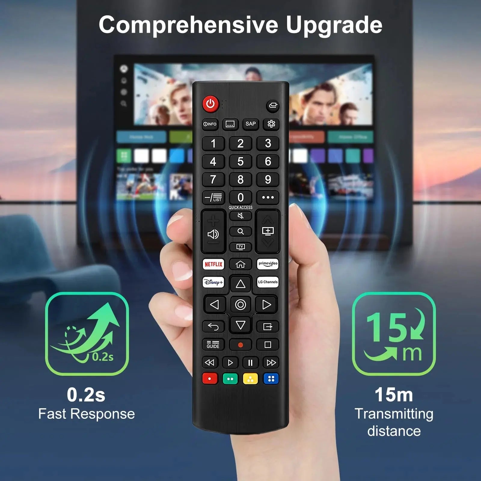 Universal Remote for L-G TV Remote Control (All Models) Compatible with All LG LED OLED LCD UHD HDTV HDR Webos 4K 8K Smart TV Magic Remotes