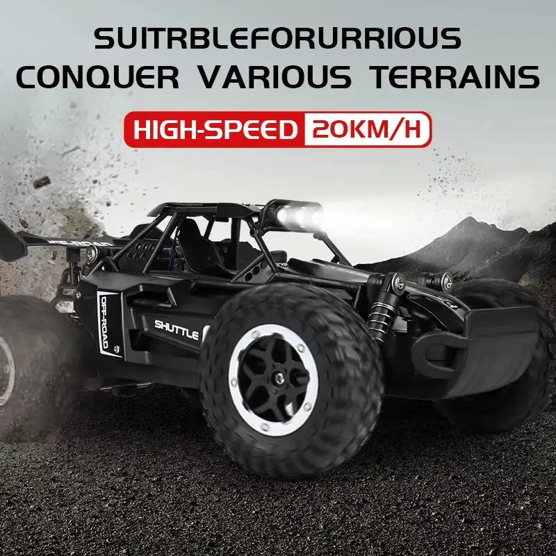 ZWN 1:16/1:20 2.4G Model RC Car With LED Light 2WD Off-road Remote Control Climbing Vehicle Outdoor Cars Toy Gifts for Kids Magic Remotes
