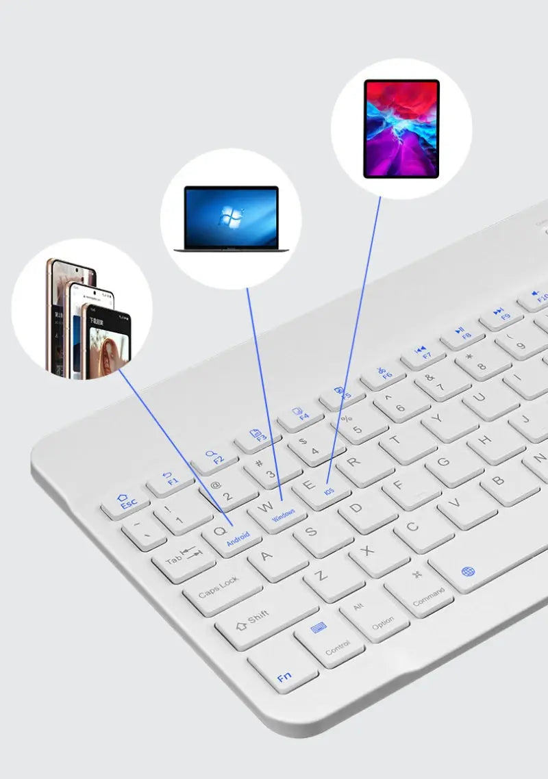 10 inch Magnetic Tablet Keyboard for iPad 2024 10.9 11 10.2 Bluetooth Rechargeable Keyboards for Xiaomi 6 Huawei Matepad 11.5 - Magic Remotes