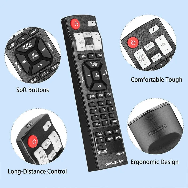 AKB73655739 Remote Control For CD Home Audio System CM4341 CM4441 CM4541 CM4550 CM8430 CM8440 CM9550 CM9730 CM9740 CM9940 - Magic Remotes