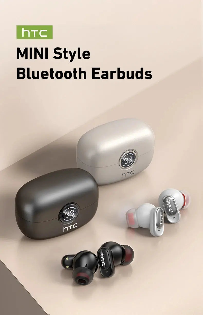 HTC NE79 TWS Bluetooth 6.0 Earphones AI Translator In-Ear HiFi Sound Headset for Sports Headset with Clear Call Mic Magic Remotes