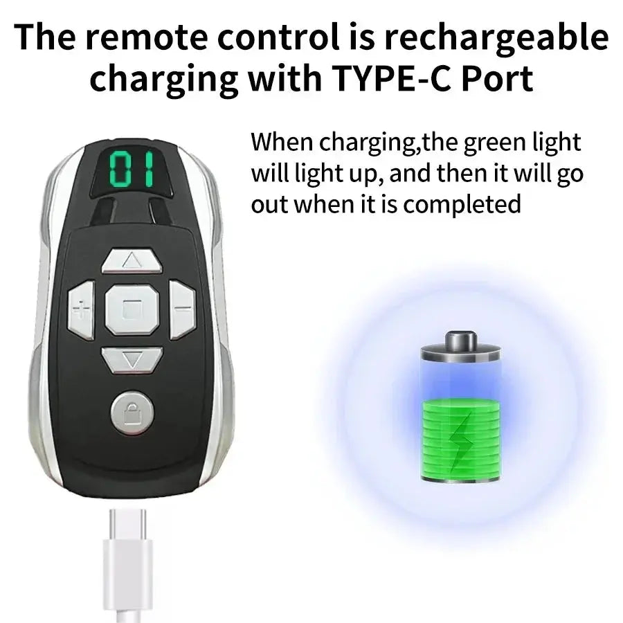 20-Channel Rechargeable Key Duplicator for Universal Garage Door Remote Control Gate Controller Clone Multi-frequency 300-915Mhz Magic Remotes