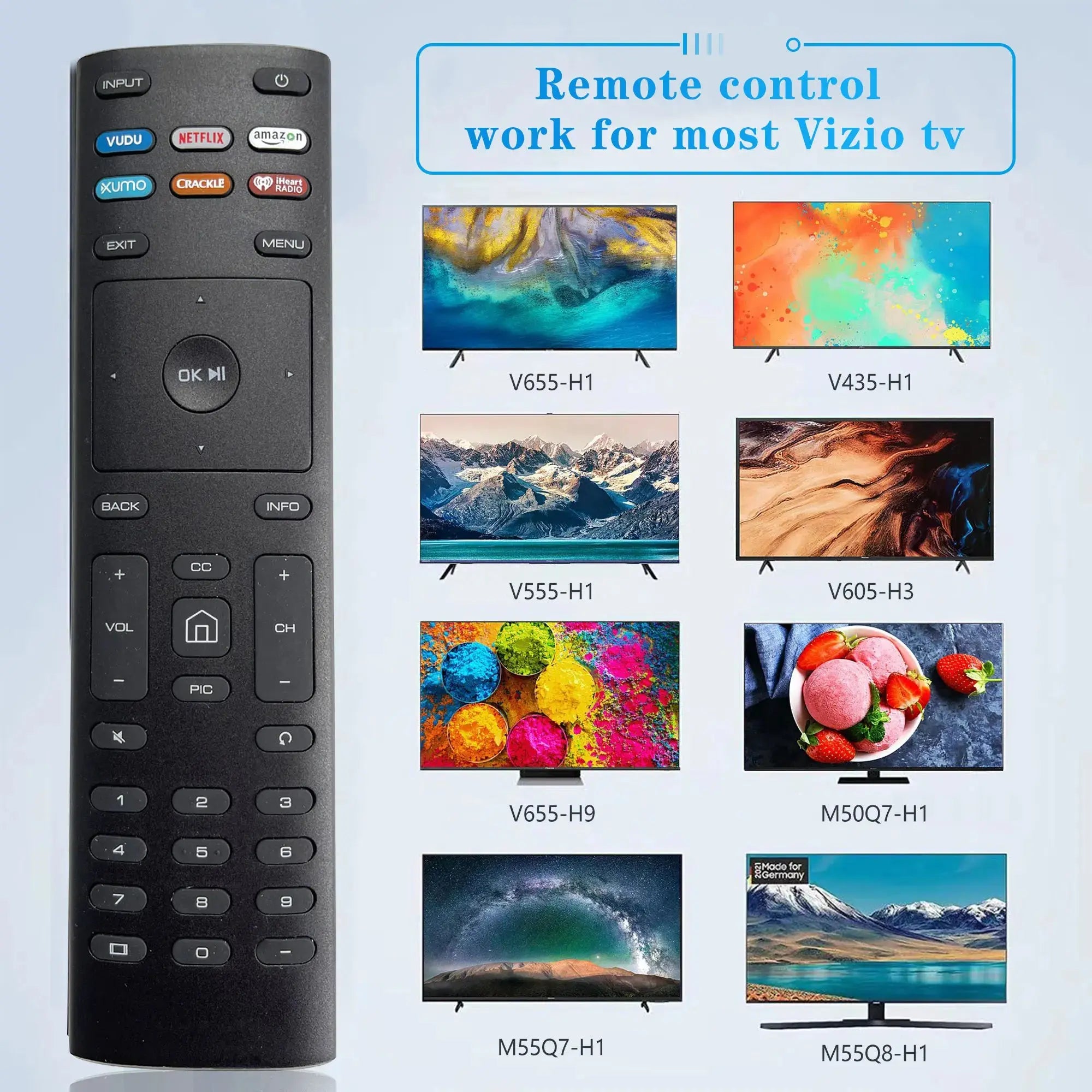 XRT136 Replacement Remote Control for VIZIO SmartCast & E Series Smart TVs Magic Remotes
