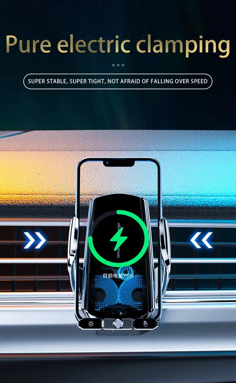 Car wireless charger Magnetic Cell Phone Holder Mobile Phone Stand in Car GPS Support 360° Rotatable Mount For iPhone Xiaomi - Magic Remotes