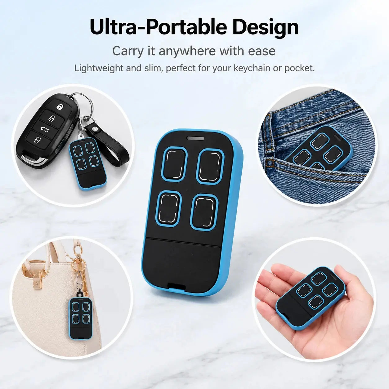 Universal Multi-frequency Garage Door Remote Controle 280-868MHz 433MHz 315MHz 390MHz Compatible with Gates Duplicators Copiers Magic Remotes