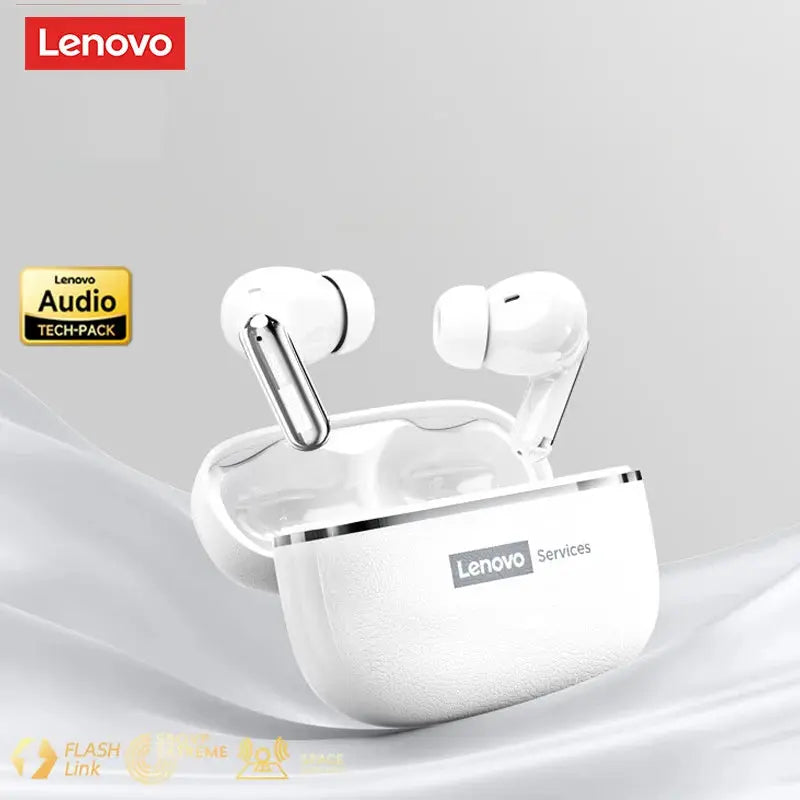 Lenovo LE208 TWS Bluetooth 6.0 Wireless Leather Earphones Stereo ENC Noise Cancelling Headphone 38ms Low Latency Gaming Headset Magic Remotes