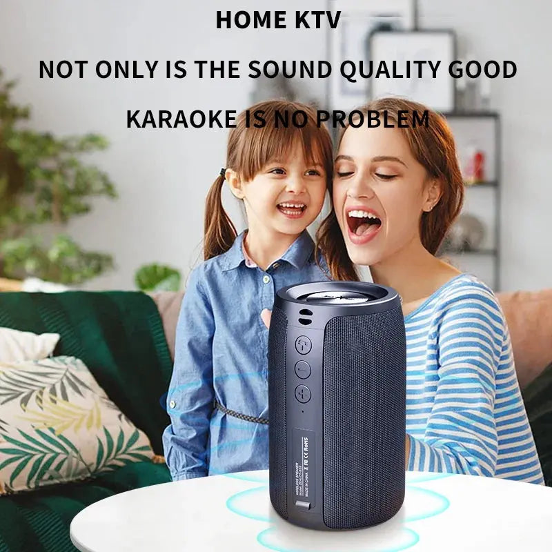 Zealot-S32 Wireless Speaker Outdoor Portable Subwoofer Speaker, Waterproof IPX 6, Dual Pairing,1800mAh Battery Magic Remotes