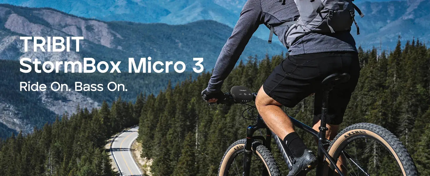 TRIBIT StormBox Micro 3 Portable Bluetooth Speaker,13W Bike Speaker with IP68 Waterproof,24H Playtime For Outdoor Camping,Hiking Magic Remotes