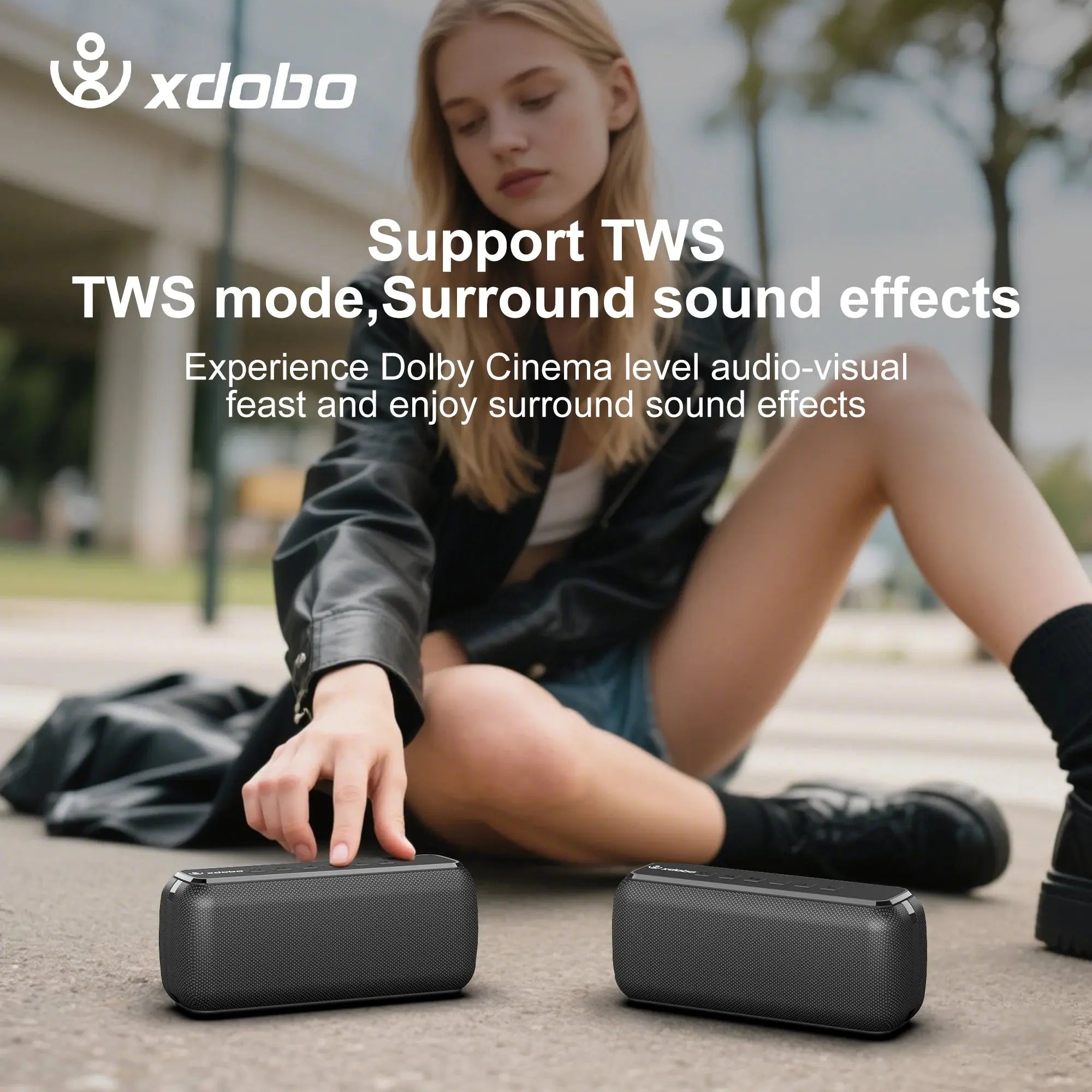XDOBO X8 60W Portable Outdoor Speakers Bluetooth Wireless Bass Subwoofer Waterproof 6600mAh TWS Function Support TF/AUX Magic Remotes