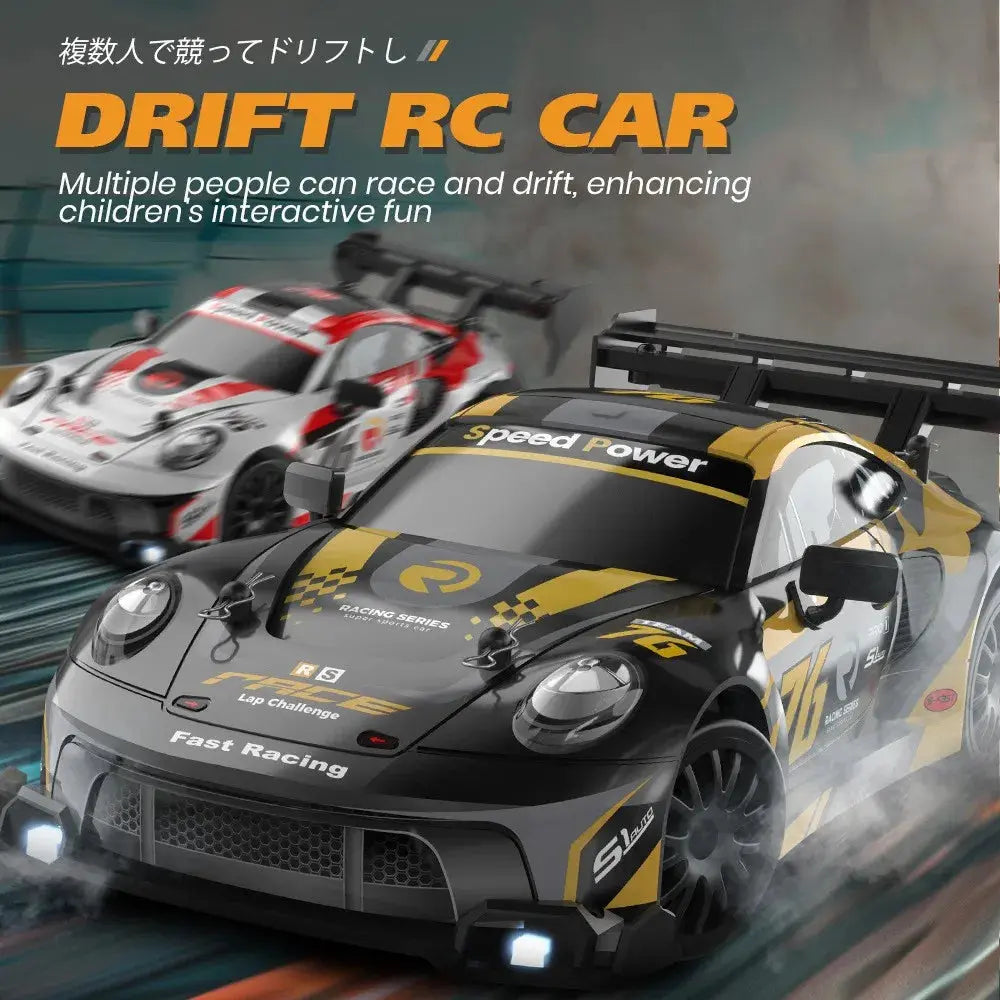 RC Drift Car 4WD Remote Control High Speed Racing Vehicle with LED Lights 2.4GHz Radio 4x4 Off-Road Truck Toy for Children Kids Magic Remotes