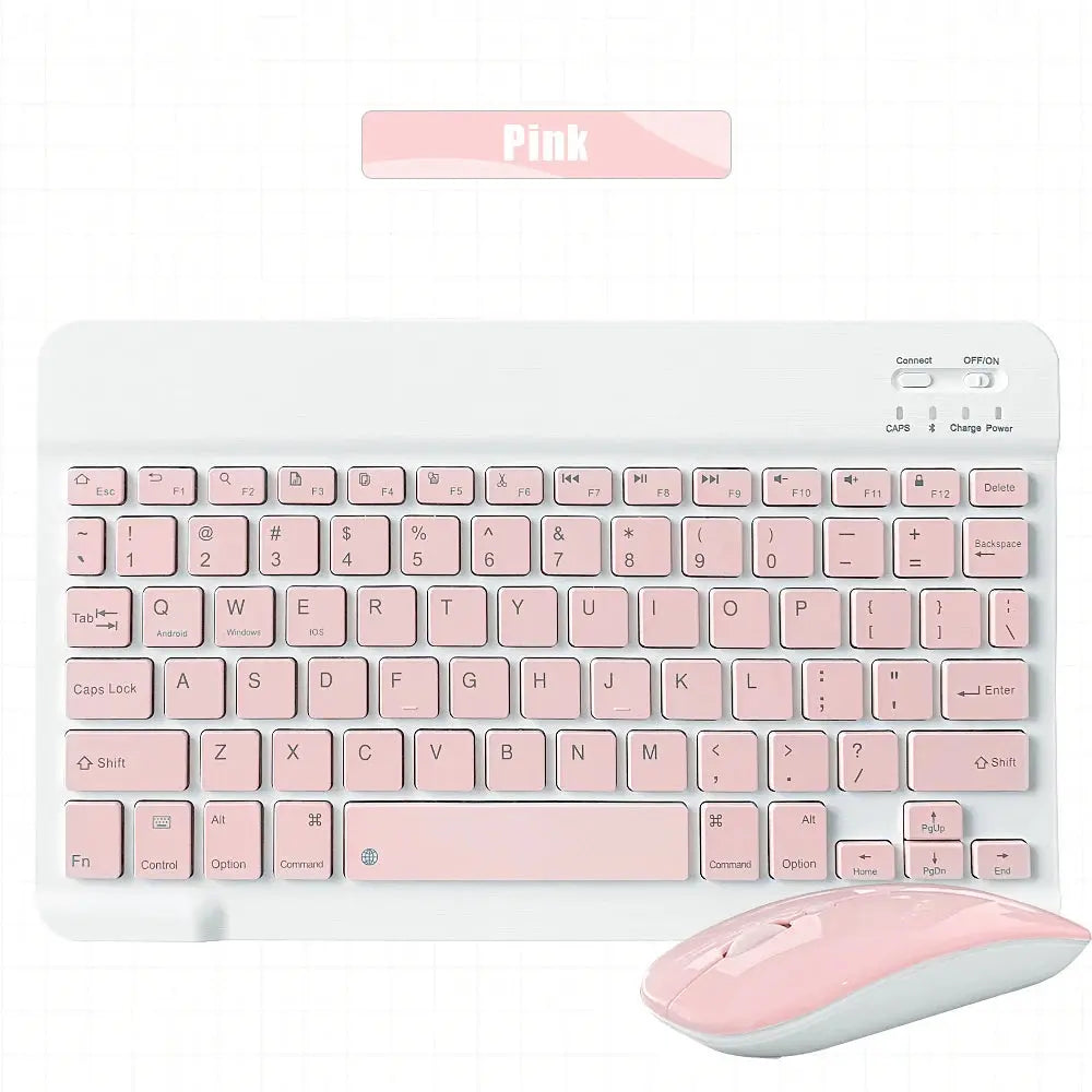 Mini Wireless Keyboard Bluetooth Keyboard For ipad Phone Tablet Portable Bluetooth Keyboard and Mouse For Samsung Xiaomi Android - Magic Remotes