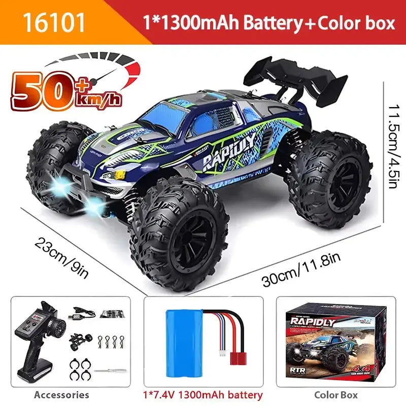 1:16 RC High Speed Car Off-Road 4WD Monster Truck Climbing Vehicle Boys Toy Remote Control Car Magic Remotes