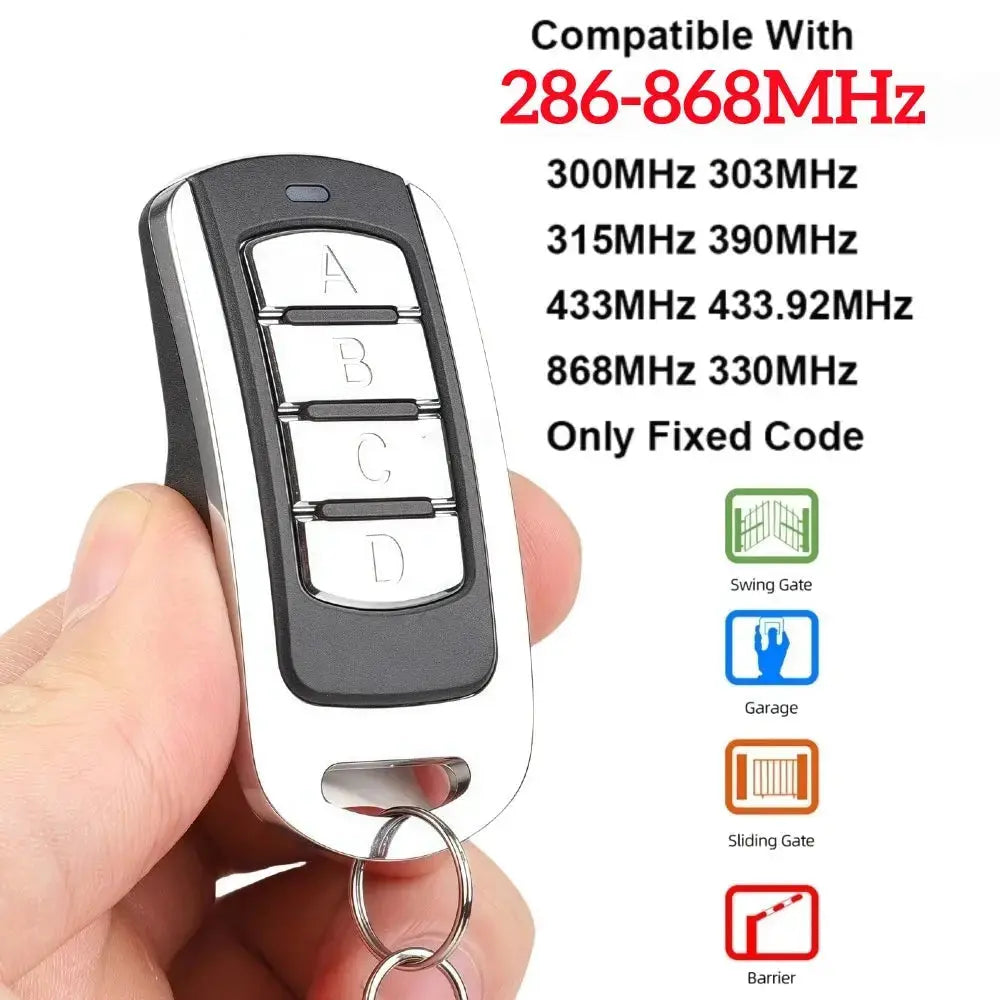 Multi-Frequency 286-868MHz RF Universal Garage Door Remote Control Duplicator Clone 433MHz 315MHZ Gate Keyfob Transmitter Magic Remotes