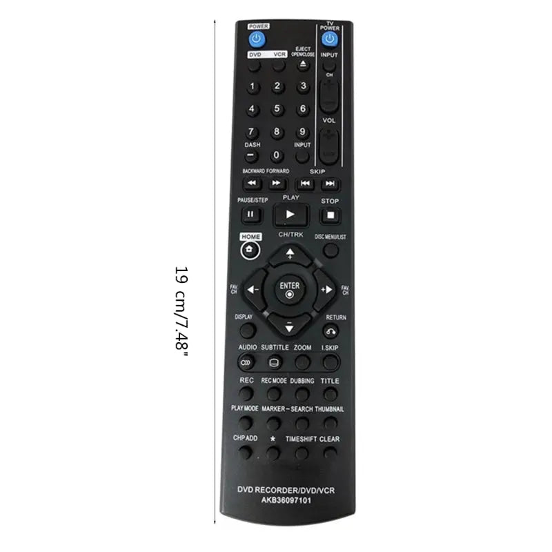 NEW Remote Control for LG DVD AKB36097101 Durable Replacement Remote Recorder DVD VCR Suitable for RC897T RC397HM - Magic Remotes