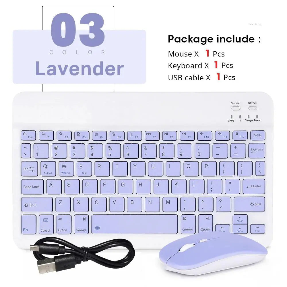 Mini Wireless Keyboard Bluetooth Keyboard For ipad Phone Tablet Portable Bluetooth Keyboard and Mouse For Samsung Xiaomi Android - Magic Remotes