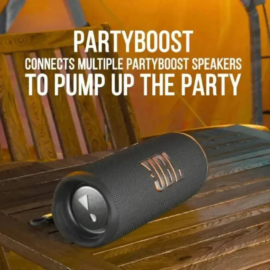 JBL Flip 6 Waterproof Portable Wireless Bluetooth Speaker IPX7 Outdoor Stereo Enhanced Bass Independent Tweeter for Music Magic Remotes