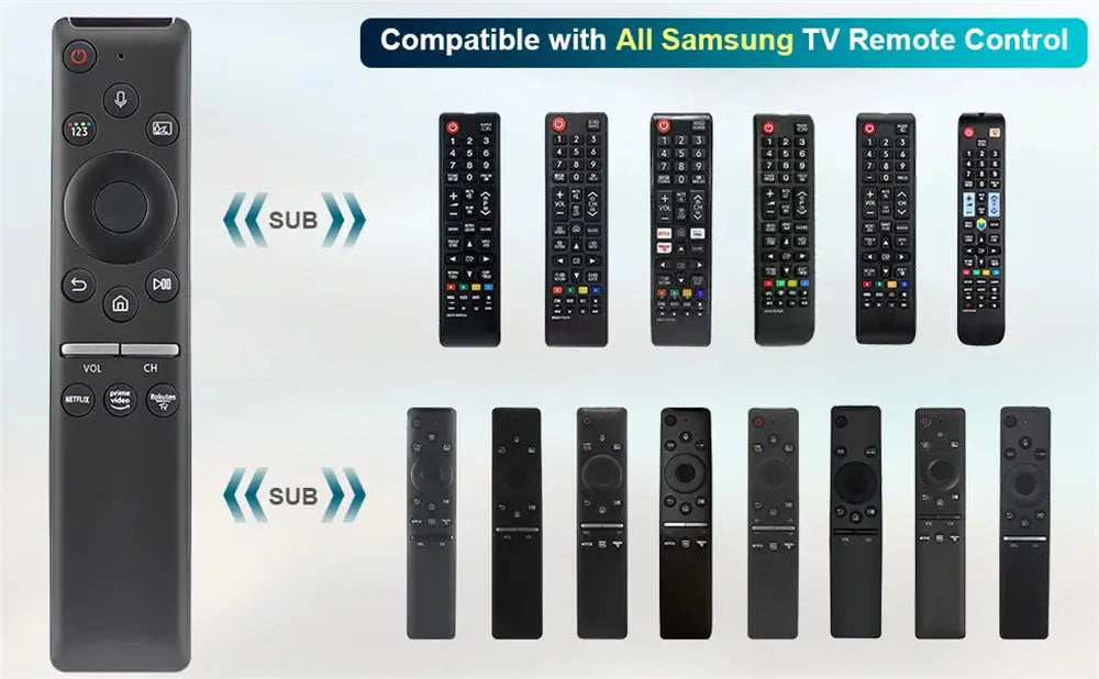 BN59-01330B 01312B Voice Remote Control for Samsung Smart TV LED QLED 4K 8K UHD HDR with Netflix, Prime Video,Rakuten TV Button Magic Remotes