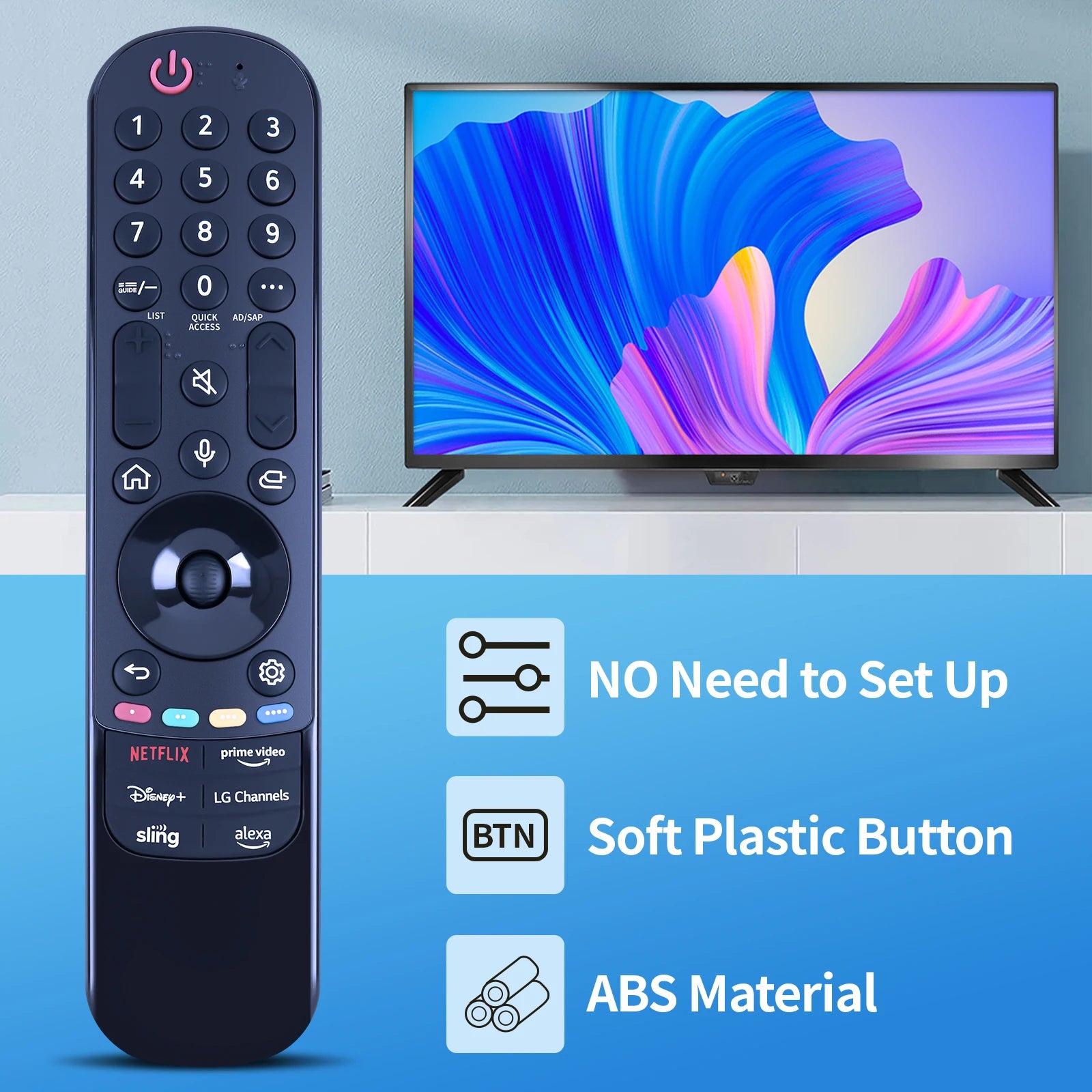 New Voice Magic Remote Control MR23GA MR23GN AKB76043102 for Smart TV 2021-2023 with Pointer
