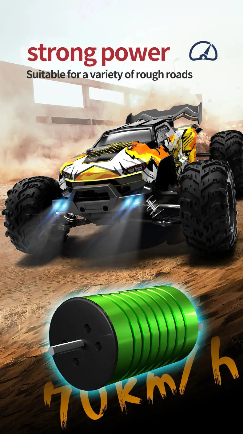 1:16 RC High Speed Car Off-Road 4WD Monster Truck Climbing Vehicle Boys Toy Remote Control Car Magic Remotes
