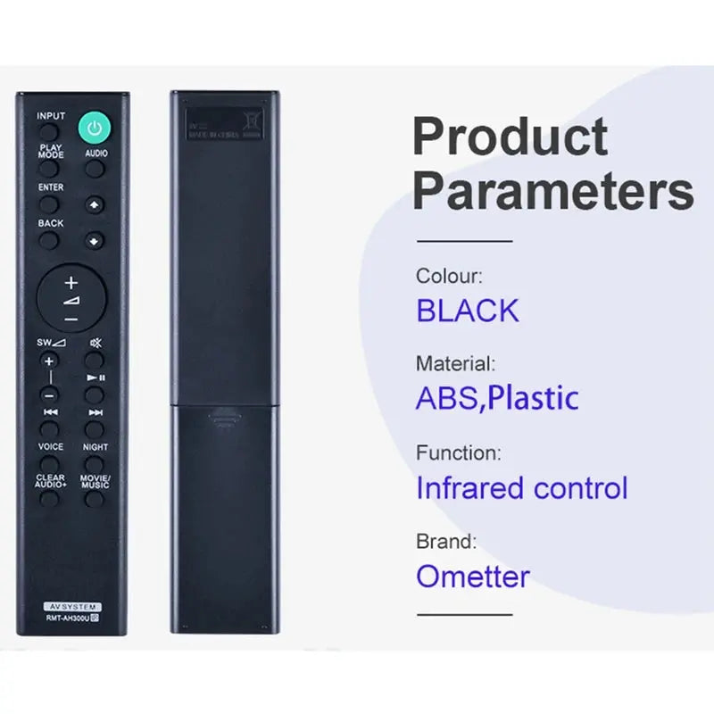 HDF Remote Control Compatible for Sony Soundbar with Non Voice Not Supported New RMT-AH300U HT-CT291 HTCT290 SA-CT290 SA-CT291 Sony LED TV (RMT -AH300U) Remote Controller - HDF HDF Remote Control Compatible for Sony Soundbar with Non Voice Not Supported New RMT-AH300U HT-CT291 HTCT290 SA-CT290 SA-CT291 Sony LED TV (RMT -AH300U) Remote Controller - HDF