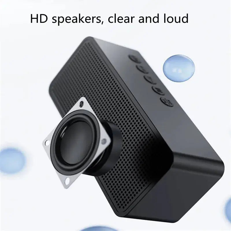Alarm Clock Radio FM Bluetooth Speaker Portable Subwoofer Caixa De Som Sound Box Music Wireless Mini Woofers Bocina Lamp Column Magic Remotes