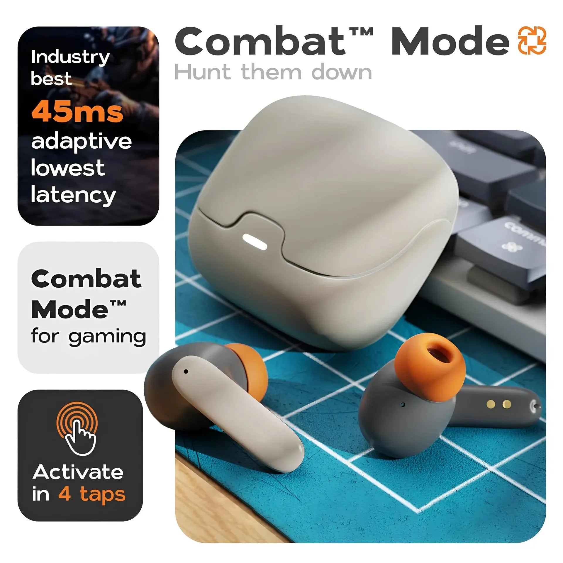 TWS Wireless Earphones 5.4 Bluetooth Ultra-low Latency Dual Microphone ENC Noise Cancelling in Ear Bluetooth Earphones Magic Remotes