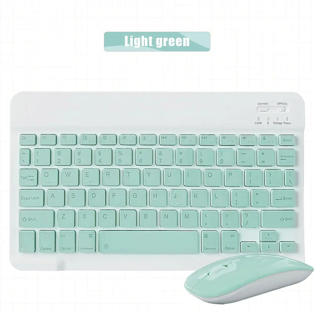 Mini Wireless Keyboard Bluetooth Keyboard For ipad Phone Tablet Portable Bluetooth Keyboard and Mouse For Samsung Xiaomi Android - Magic Remotes