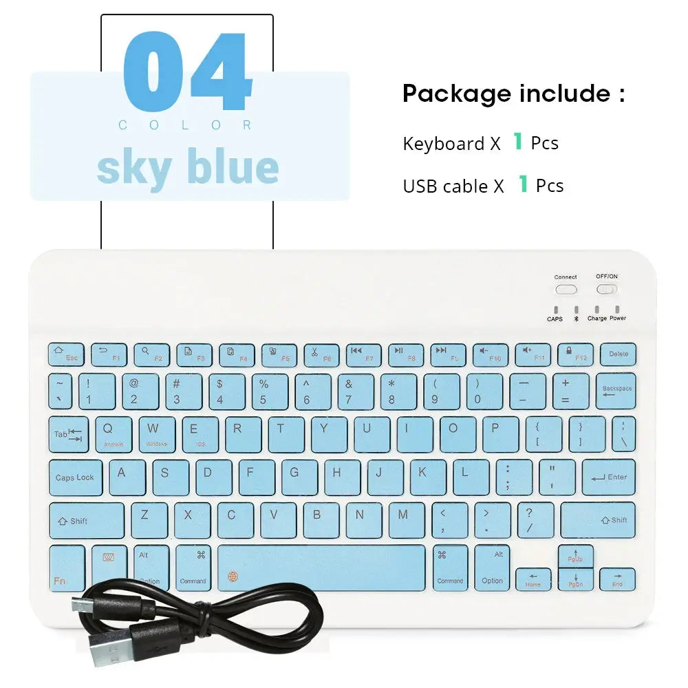 Mini Wireless Keyboard Bluetooth Keyboard For ipad Phone Tablet Portable Bluetooth Keyboard and Mouse For Samsung Xiaomi Android - Magic Remotes