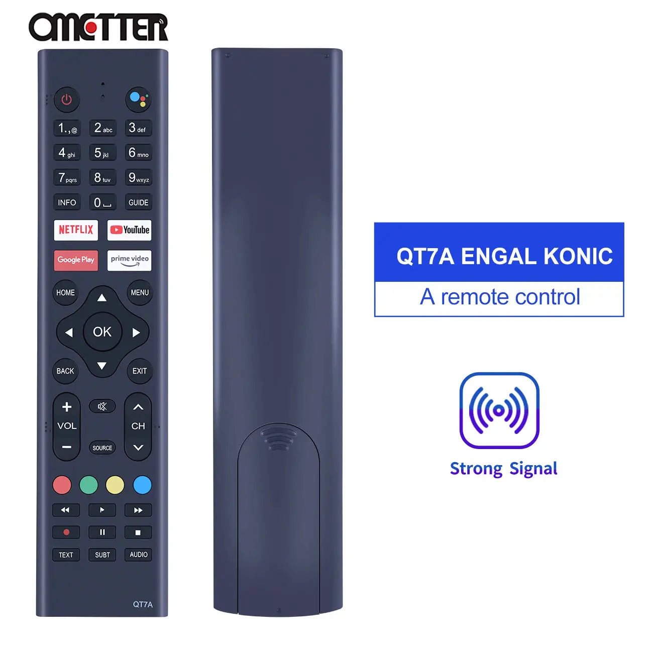 New Voice REMOTE FOR Soniq ENGAL ENGEL KONIC G42FW60A G43FW60A QT7A SMART TV Sunny SN43LEDH6886 4K - Magic Remotes