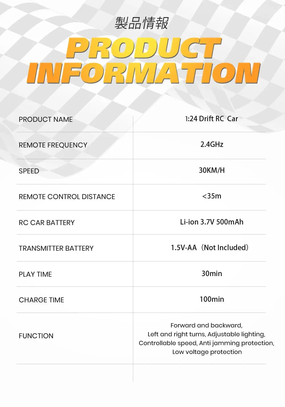 RC Drift Car 4WD Remote Control High Speed Racing Vehicle with LED Lights 2.4GHz Radio 4x4 Off-Road Truck Toy for Children Kids Magic Remotes