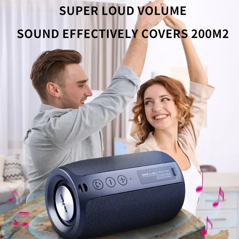 Zealot-S32 Wireless Speaker Outdoor Portable Subwoofer Speaker, Waterproof IPX 6, Dual Pairing,1800mAh Battery Magic Remotes