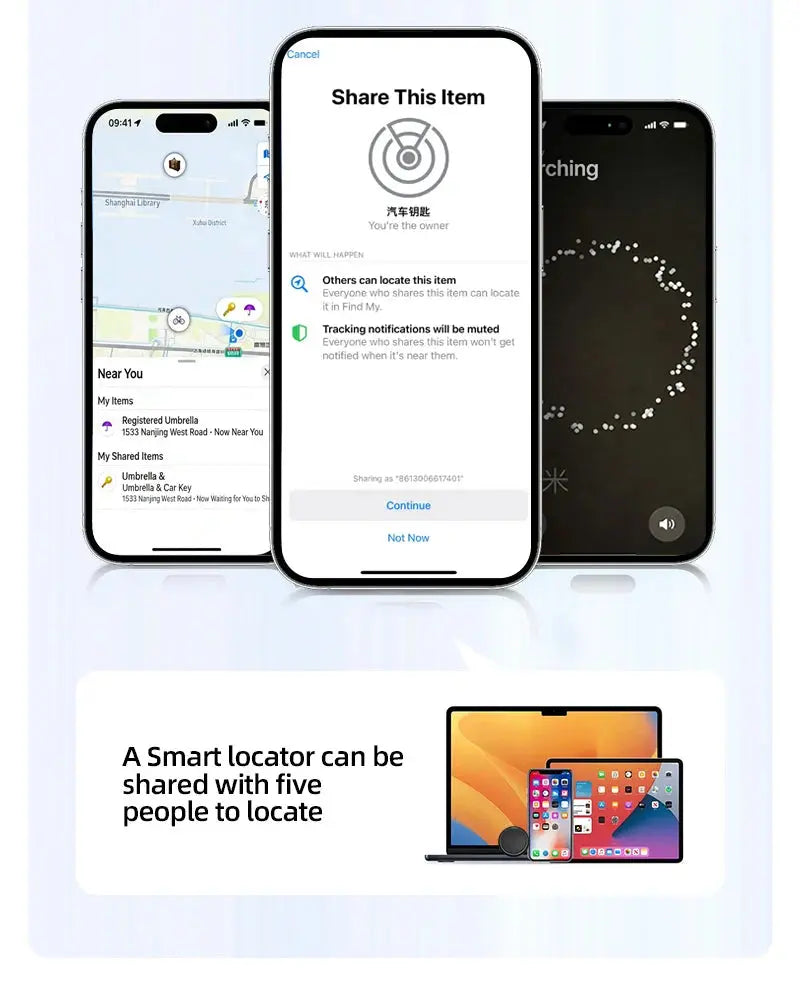 Smart iOS GPS Tracker Tag Suitable For Apple iOS Airtag Anti Loss Locator Car Key Bicycles Elderly People Pets Anti Loss Tracker - Magic Remotes