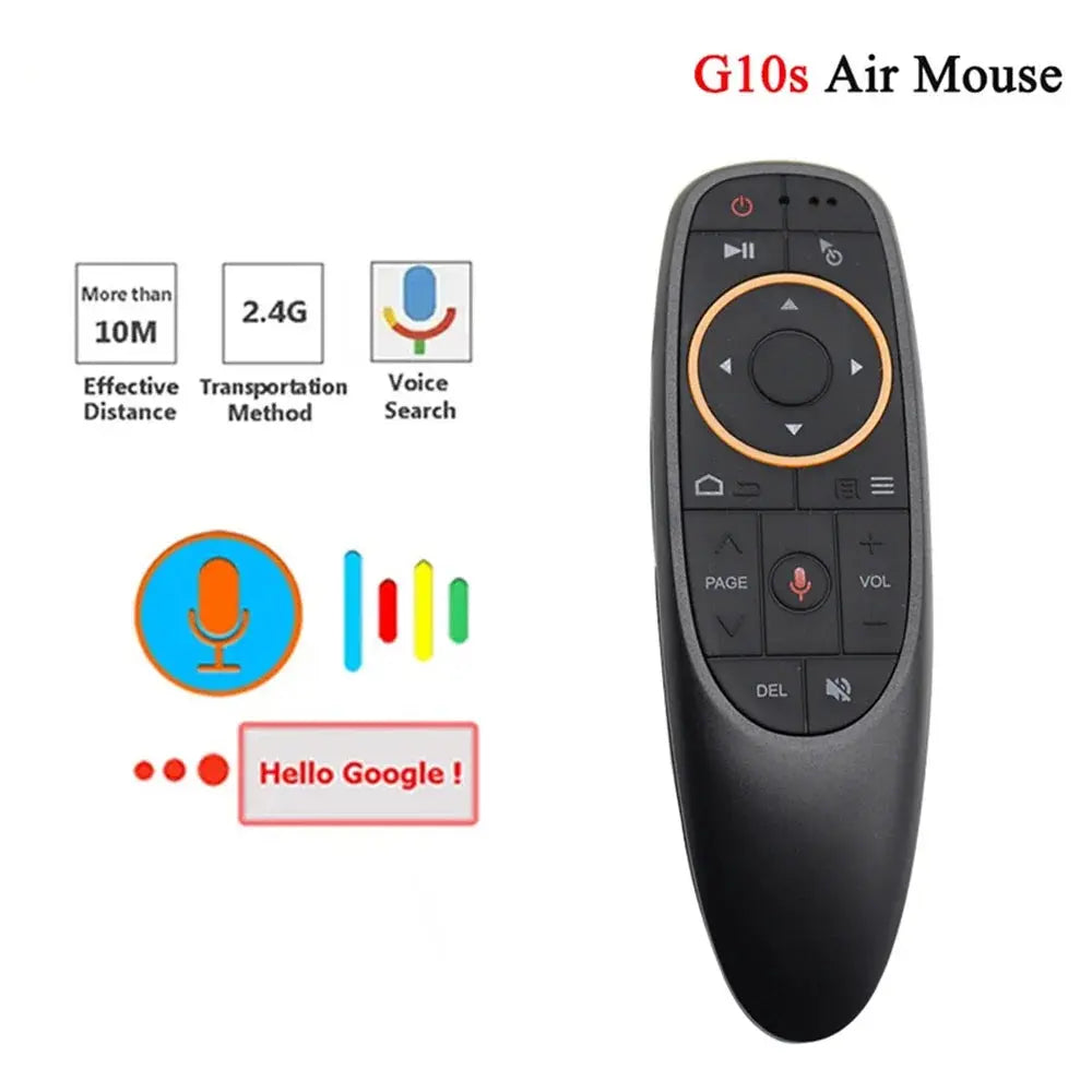 G10 G10S Voice Remote Control 2.4G Wireless Air Mouse Gyroscope IR Learning For Android TV Box H96 Max X96 mini X96 Max Plus PC Magic Remotes