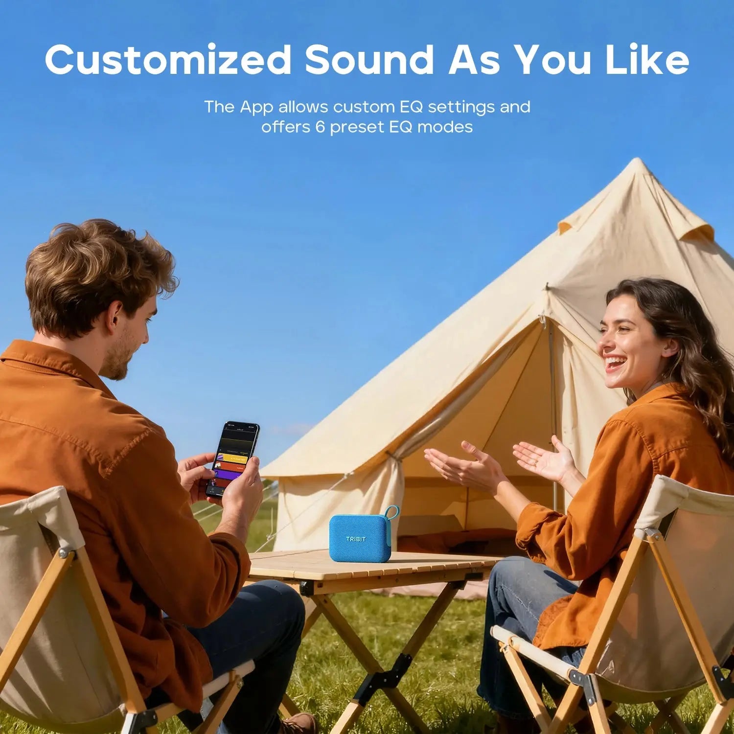 Tribit PocketGo Portable Bluetooth Speaker IP68 Waterproof BT 6.0 Built-in Mic TWS App EQ for Outdoor, Pool Party, Camping, Travel - Magic Remotes