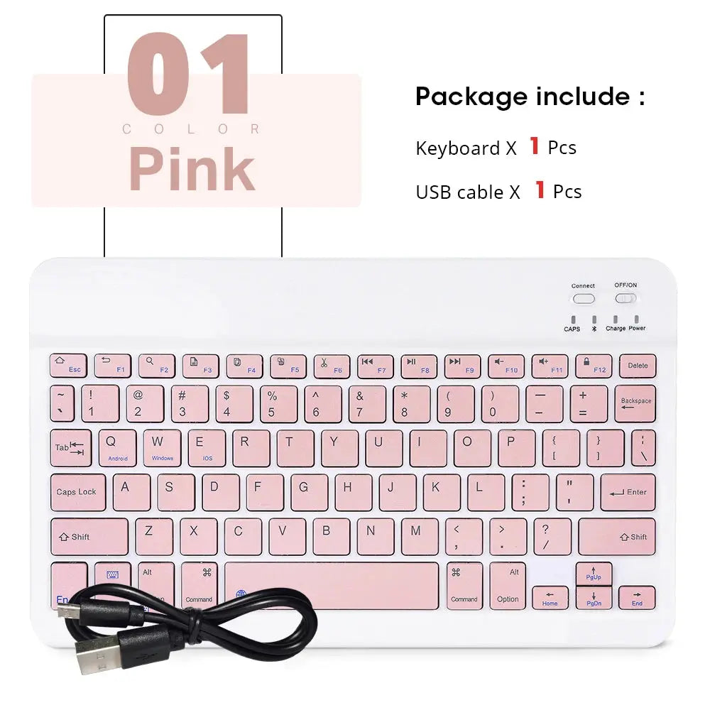 Mini Wireless Keyboard Bluetooth Keyboard For ipad Phone Tablet Portable Bluetooth Keyboard and Mouse For Samsung Xiaomi Android - Magic Remotes