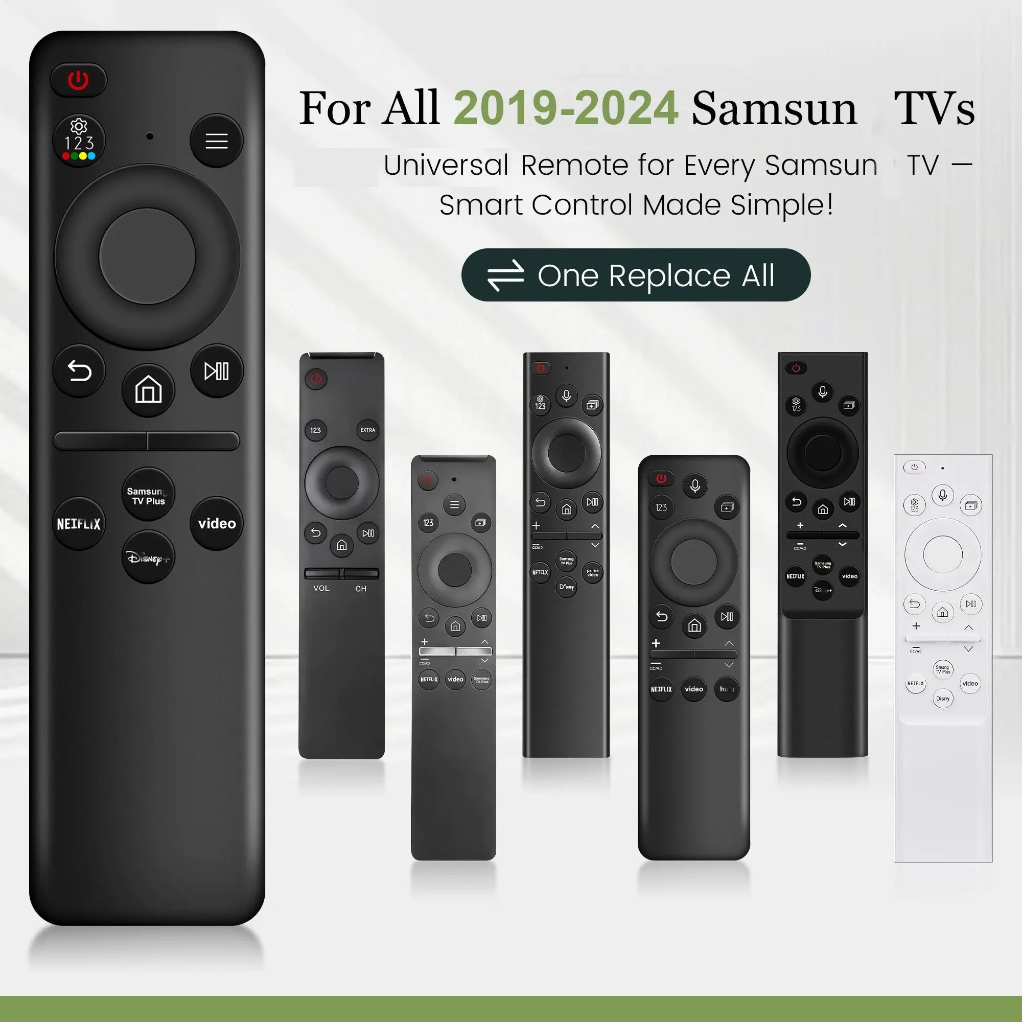 Remote Control for Samsung Smart TV BN59-01385A/B BN59-01432A Replacement Universal Remote for 2019-2024 TVs Control - Magic Remotes