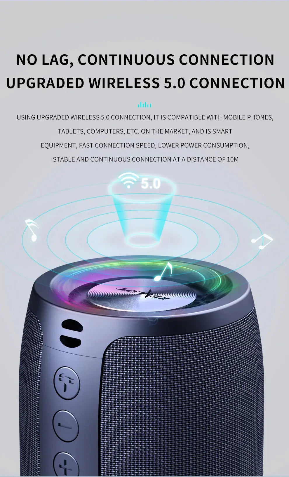 Zealot-S32 Wireless Speaker Outdoor Portable Subwoofer Speaker, Waterproof IPX 6, Dual Pairing,1800mAh Battery Magic Remotes