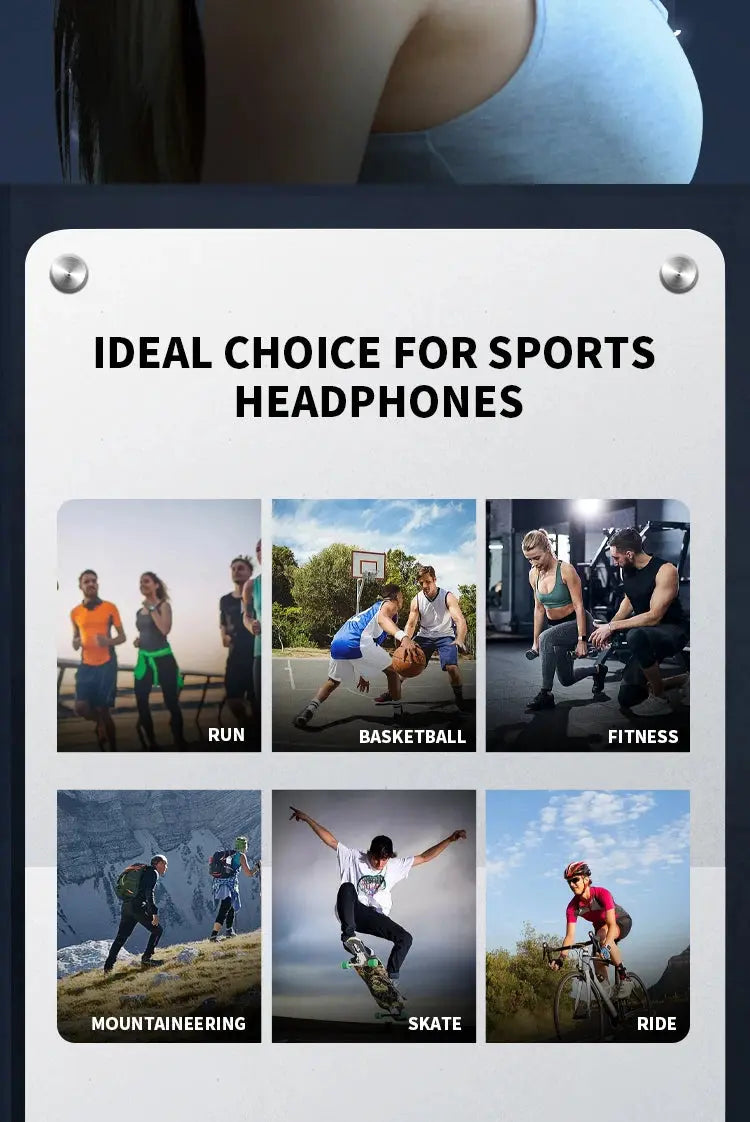 B8 True Bone Conduction Earphones Bluetooth 5.3 Sports Wireless Headphones Ear Hook IPX5 Waterproof Headset for Running Driving Magic Remotes