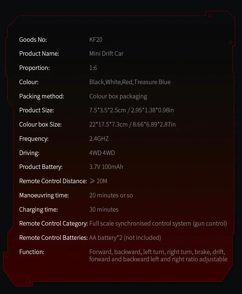 2025 New Kf20 1:64 Drift Rc Car Four-wheel remote-controlled racing car Full proportions Desk Competition Toy Boys Ideal gifts. Magic Remotes