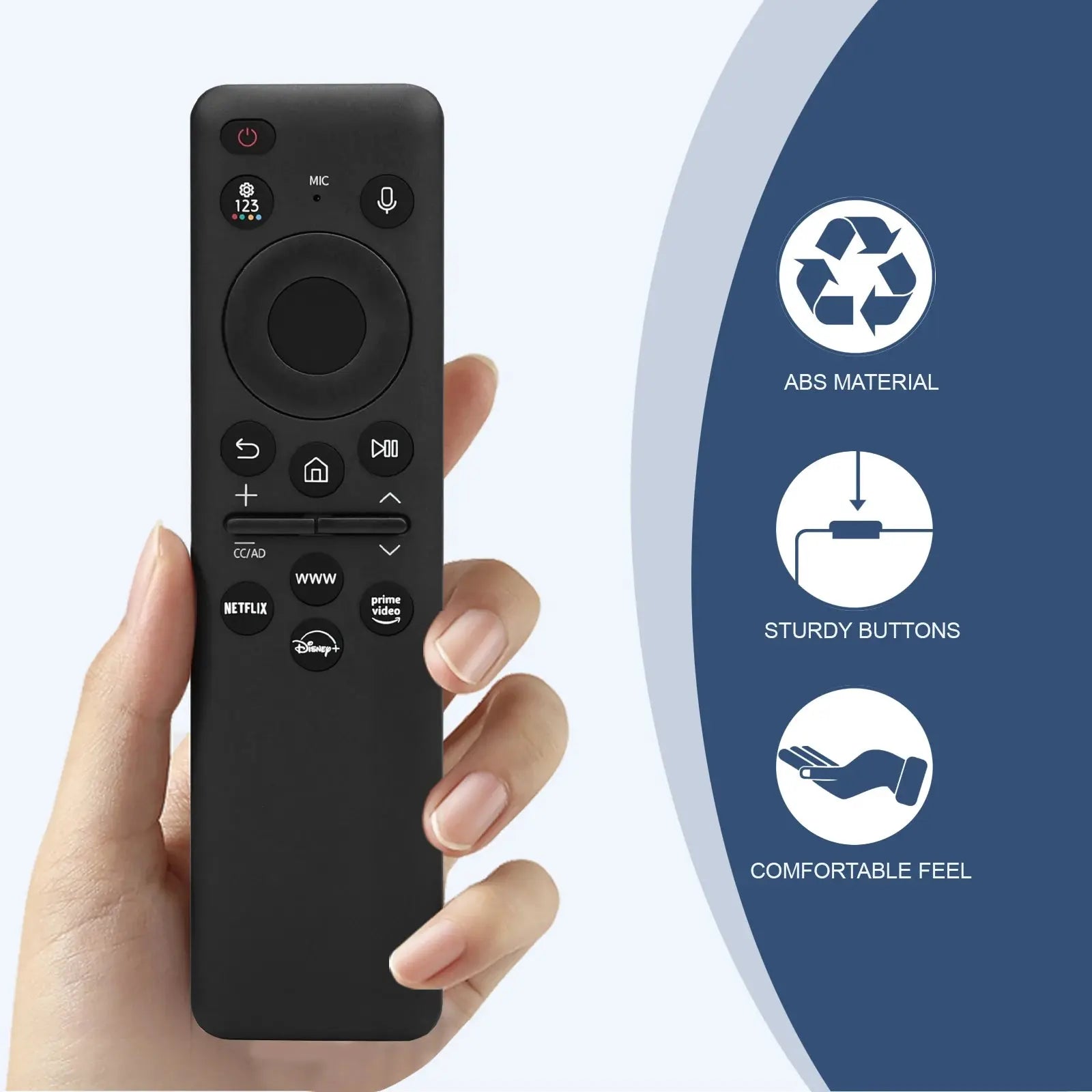 Samsung TV Remote Replacement BN59-01432A – Solar Smart Voice Remote, Bluetooth & IR - Magic Remotes