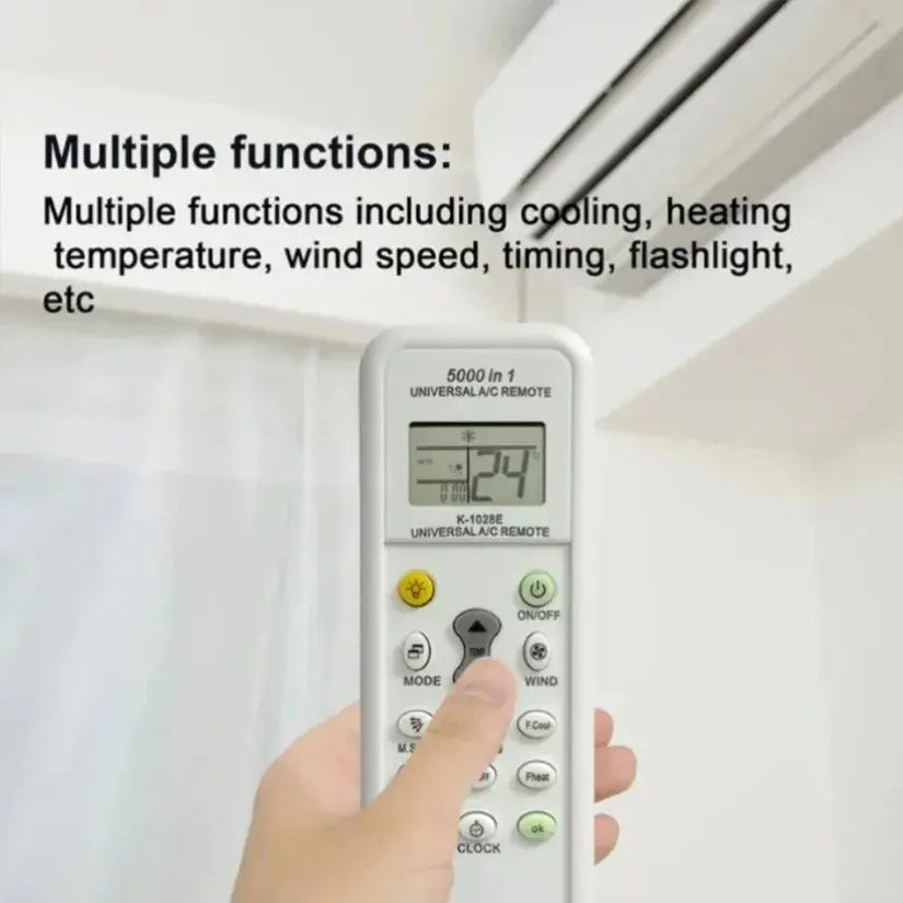 5000-in-1 Universal Air Conditioner Remote Control for LG, Gree, Midea, Toshiba, Haier, Daikin, Hitachi, Sharp, Panasonic, Samsung, Sanyo - Magic Remotes