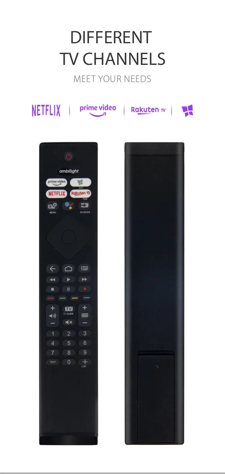 Ambilight Voice TV Remote Control for Philips 50PUS8506/12 Android TV, Compatible with 8506 PUS85 Series 43PUS8506 58PUS8506 - Magic Remotes