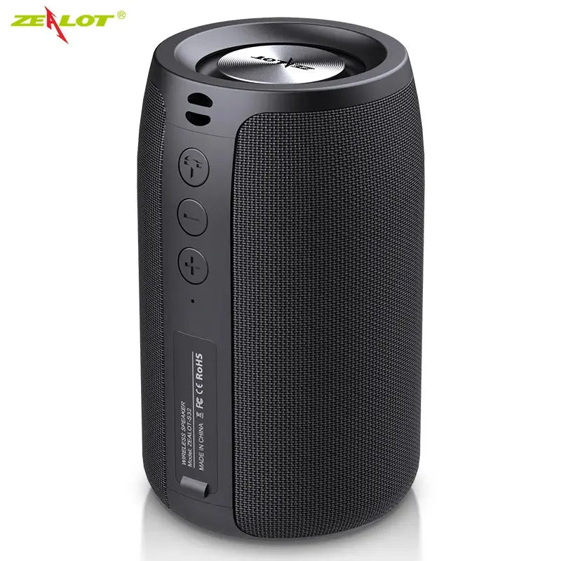 Zealot-S32 Wireless Speaker Outdoor Portable Subwoofer Speaker, Waterproof IPX 6, Dual Pairing,1800mAh Battery Magic Remotes