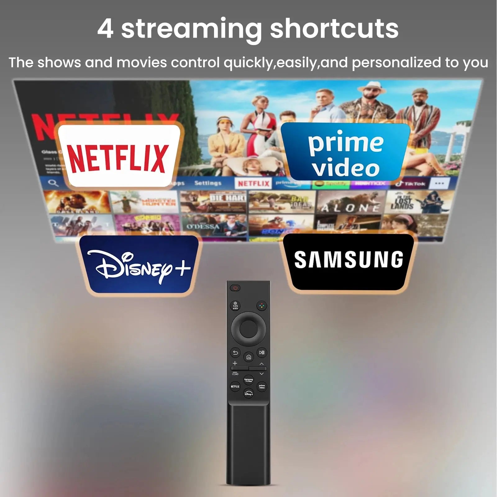 Replacement for Samsung TV Remote Control ,Universal for 2019-2026 Samsung Smart TVs(Frame/QLED/Crystal UHD/Neo QLED/OLED) Magic Remotes