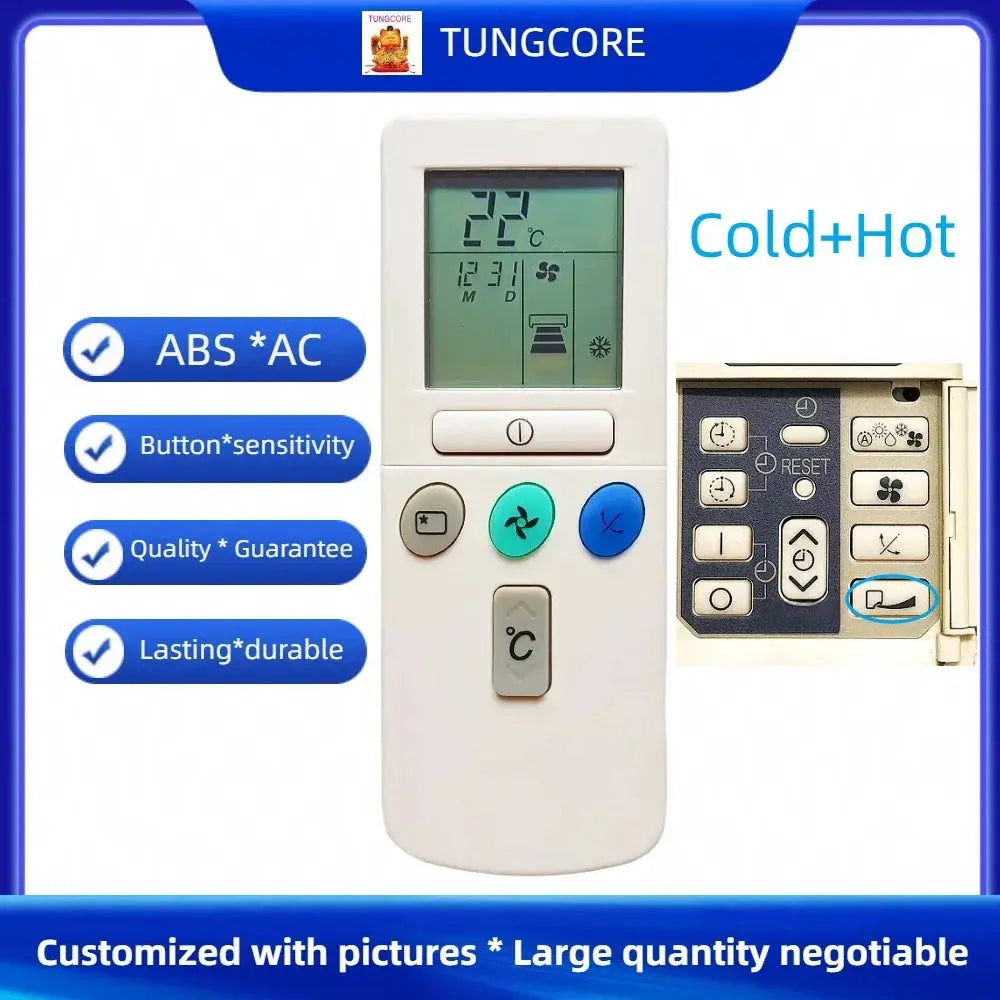 New Air Conditioner Remote Control for Hitachi RAS-07GH4 RAS-09GH4 RAS-14GH4 RAS-18CH5 RAK-50NH6A RAK-25NH6A RAK-35NH6A - Magic Remotes