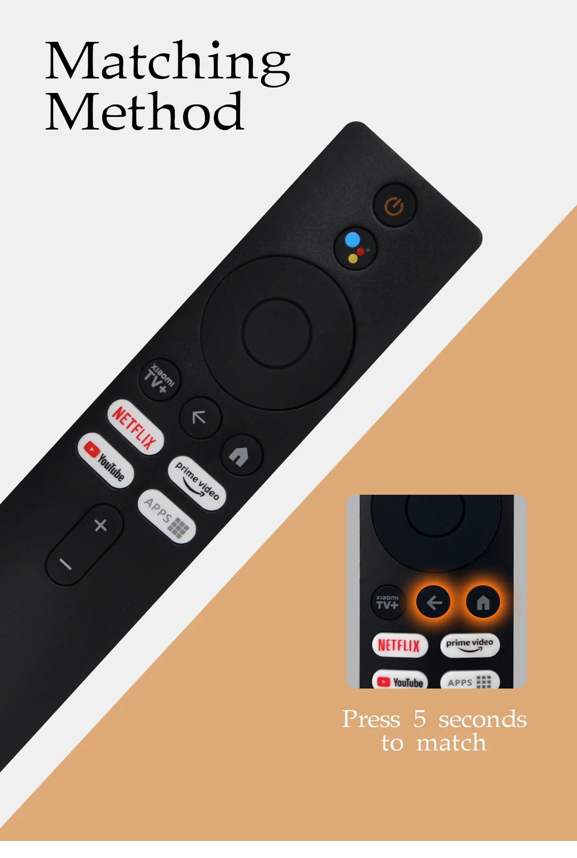 XMRM-M6 Voice remote Control for Xiaomi mi 2nd Gen Box Applicable to TV Box S (2nd Gen) 4K Ultra HD Streaming Media Player Magic Remotes